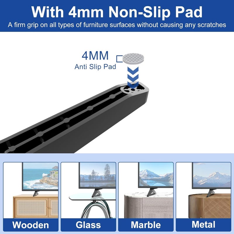 Maozhren TV Stand Legs for LG TV Legs, Only for 60 65 in 65UQ7950 65UJ6300 65UJ6320 65UJ6540 65UK6200 65UK6500 65UK6500PLA 65UM7300 65UN7300 60UJ6200 60UJ6300 60UK6200 60UM6950 60UN7300 TV Legs for LG TV Stand - Image 5